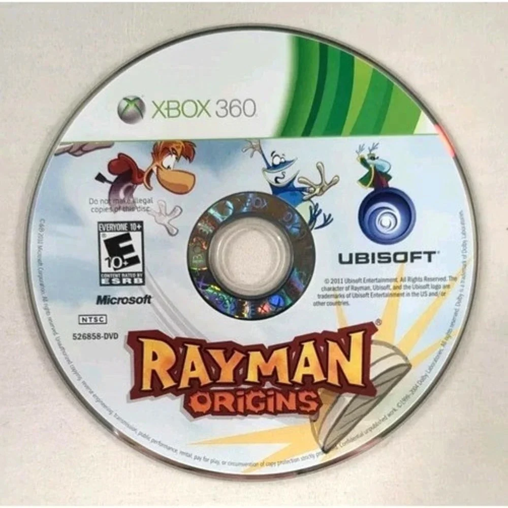 XBOX 360 VIDEO‎ GAME RAYMAN ORIGINS W CASE UBISOFT